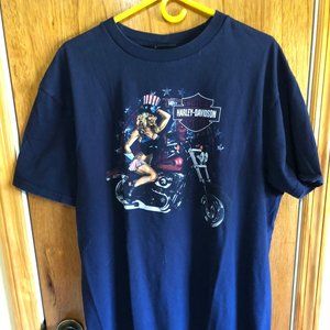 Mens Harley Davidson T-shirt Size XL Yankee HD